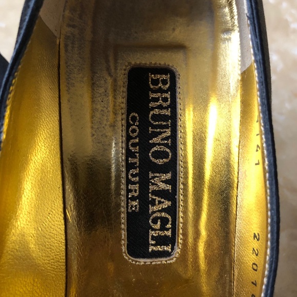 Bruno Magli Couture Heels Satin & Rhinestone - Picture 7 of 8